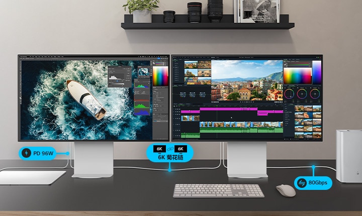 PD 96W | 6K 菊花链 | 80Gbps