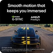 LG 24英寸 UltraGear™ G4, FHD 144Hz电竞显示器, 《Assetto Corsa Competizione》赛车场景在游戏显示器上呈现，支持NVIDIA G-SYNC和AMD FreeSync自适应同步技术，实现流畅无撕裂的游戏体验。, 24G411B-B, thumbnail 8