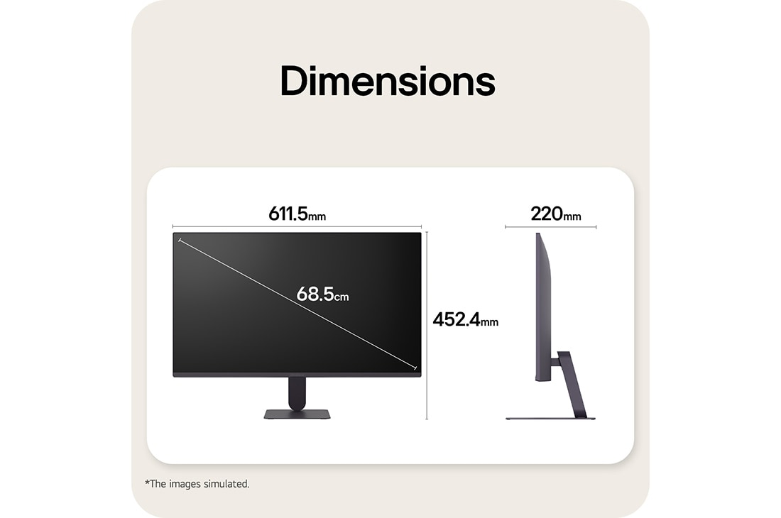 LG 27英寸 UltraGear™ G4, FHD 144Hz电竞显示器, 游戏显示器的正面与侧面视图，展示其整体尺寸及轮廓设计。, 27G411B-B, thumbnail 12
