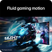 LG 27英寸 UltraGear™ G4, FHD 144Hz电竞显示器, 游戏显示器上展示的摩托车赛车场景，直观呈现144Hz刷新率带来的流畅游戏动作。, 27G411B-B, thumbnail 6