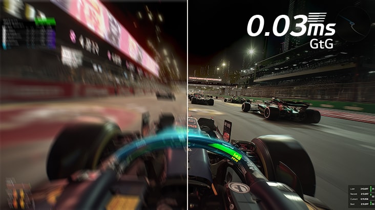 UltraGear gaming monitor (39GX950B) offers quick response for smooth gameplay with a 0.03ms (GtG)