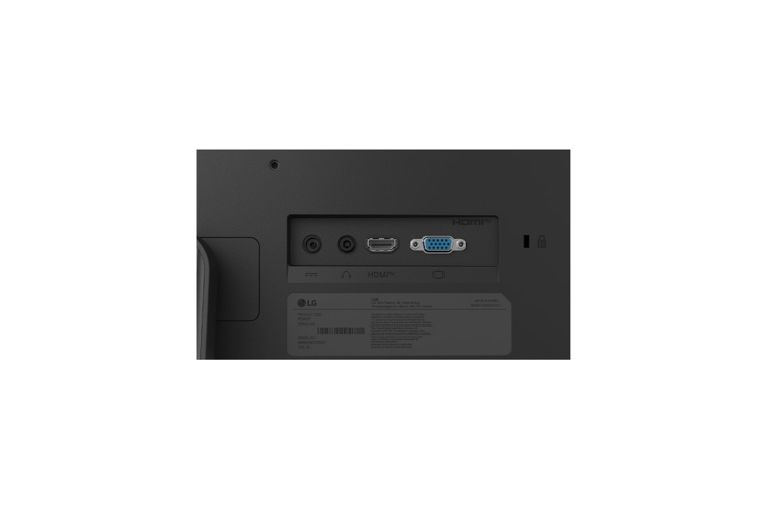 LG 23.8英寸 LG U4 IPS FHD 144Hz 显示器, Close-up of LG FHD monitor rear ports including HDMI 2.2, Headphone out and DC-IN., 24U411B-B, thumbnail 13