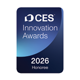 A image of CES 2026-white Honoree award logo