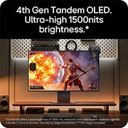 LG 31.5英寸 UltraGear GX8系列，全球首款 AI 超分技术 31.5英寸 4K 240Hz 第四代 Tandem OLED 显示器 , usp view, 32GX870B-B, thumbnail 8