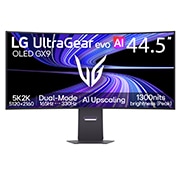 LG UltraGear™ evo GX9 系列，AI 超分技术 44.5英寸 5K2K OLED 电竞显示器, front view, 45GX950B-B, thumbnail 1