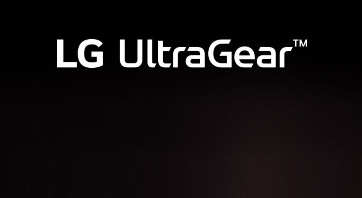 UltraGear™ G6 logo in a futuristic, neon-lit room.