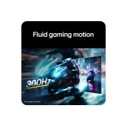 LG 31.5英寸 UltraGear™ G6, 300Hz QHD 电竞显示器, Motorcycle racing scene displayed on a gaming monitor, illustrating a 300Hz refresh rate for fluid gaming motion., 32G650B-B, thumbnail 7