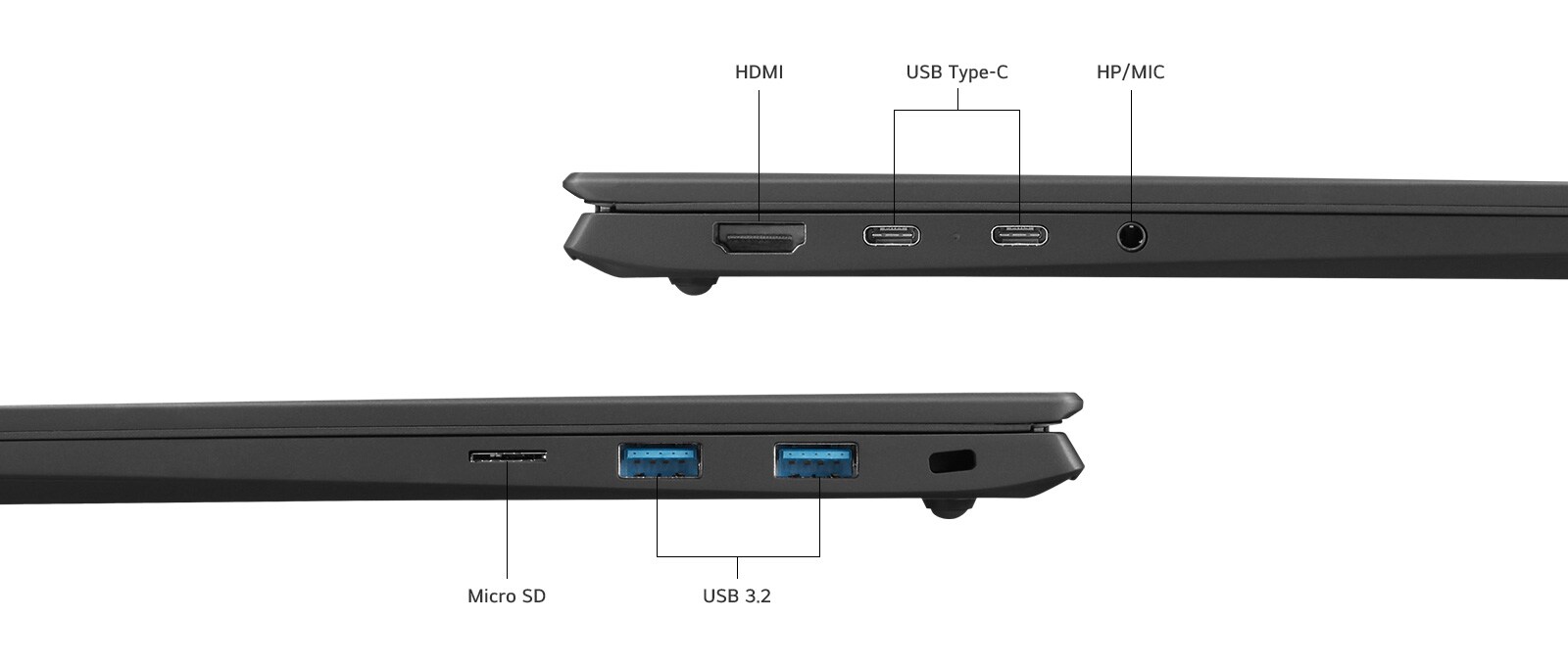 lg gram 16" 超轻量级,配备 16:10 防眩光 ips 触摸屏和英特尔03