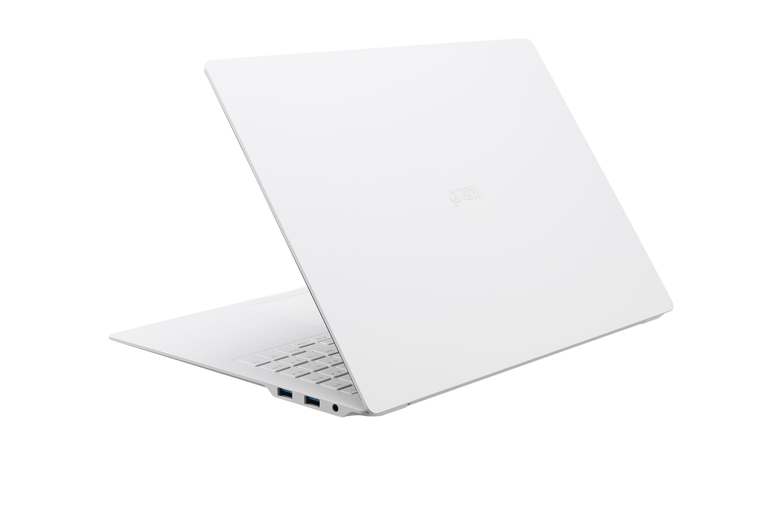 LG gram pro 16寸超薄笔记本/Pro-grade visuals/16:10防眩光IPS显示屏/Intel® Core™ Ultra 7处理器, +30 degree rear view and cover half open, 16Z90SP-G.AL87C