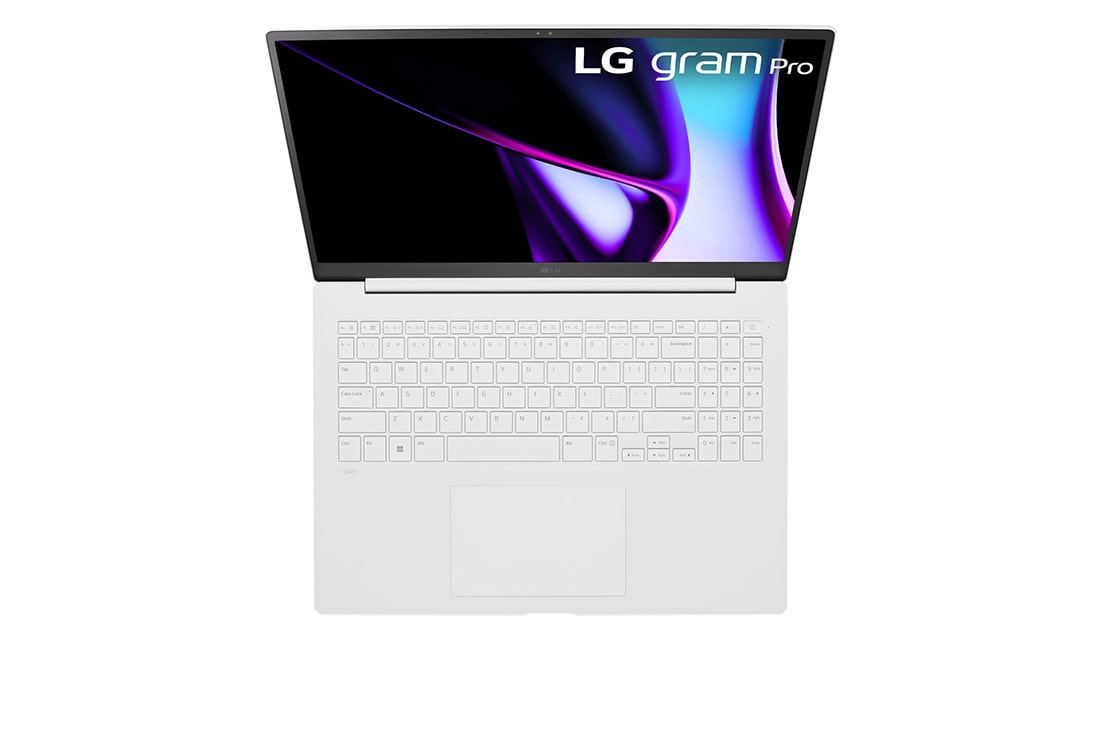 LG gram pro 16寸超薄笔记本/Pro-grade visuals/16:10防眩光IPS显示屏/Intel® Core™ Ultra 7处理器, Top view and cover open, 16Z90SP-G.AL87C, thumbnail 15