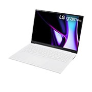 LG gram pro 16寸超薄笔记本/Pro-grade visuals/16:10防眩光IPS显示屏/Intel® Core™ Ultra 7处理器, -30 degree side view and cover open, 16Z90SP-G.AL87C, thumbnail 18