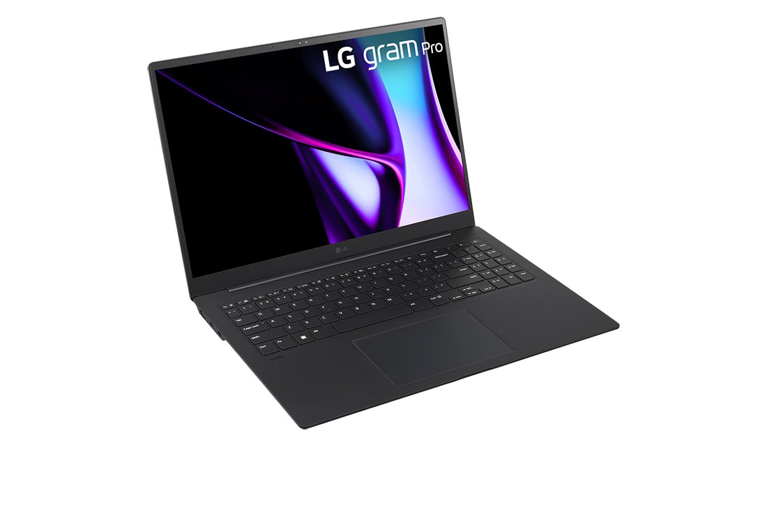 LG gram pro 16寸超薄笔记本/Pro-grade visuals/16:10 OLED显示屏/Intel® Core™ Ultra 7处理器, +30 degree side view and cover open, 16Z90SP-K.AL78C, thumbnail 3