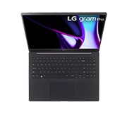 LG gram pro 16寸超薄笔记本/Pro-grade visuals/16:10 OLED显示屏/Intel® Core™ Ultra 7处理器, Top view and cover open, 16Z90SP-K.AL78C, thumbnail 15