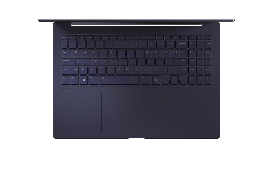 LG gram Pro 16'' | Windows 11 Home | Intel<sup>®</sup> Arrow Lake H 32GB RAM , 16:10 IPS LCD 显示屏, 键盘俯视图, 16Z90TP-G.AL89C, thumbnail 7