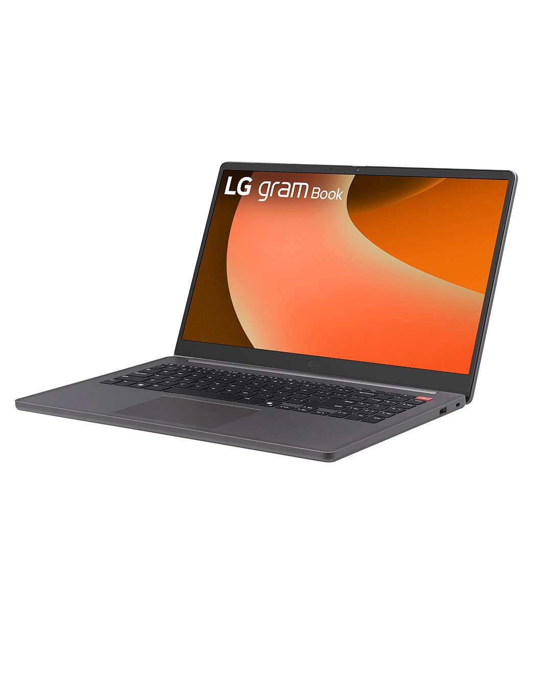LG gram Book 15.6英寸轻薄本 | Intel® Core™ Processor Laptop | Windows 11, FHD Anti-glare IPS 显示屏, -30度侧视图，盖子打开, 15U50T-G.AL56C