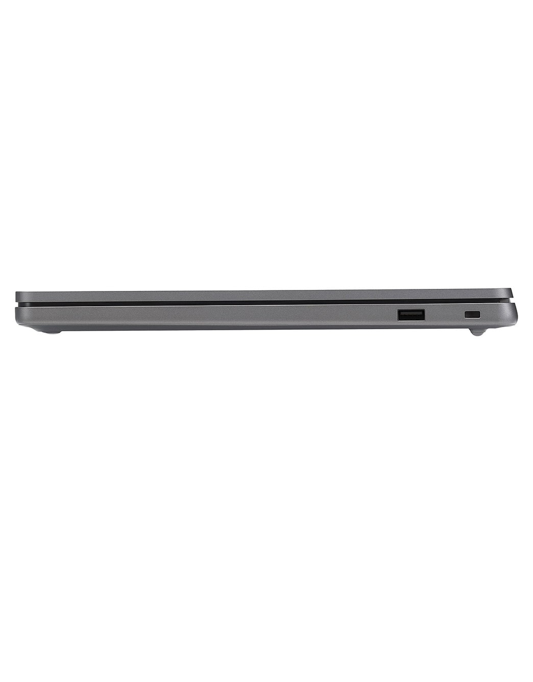 LG gram Book 15.6英寸轻薄本 | Intel® Core™ Processor Laptop | Windows 11, FHD Anti-glare IPS 显示屏, 左侧视图，盖子已关闭, 15U50T-G.AL56C