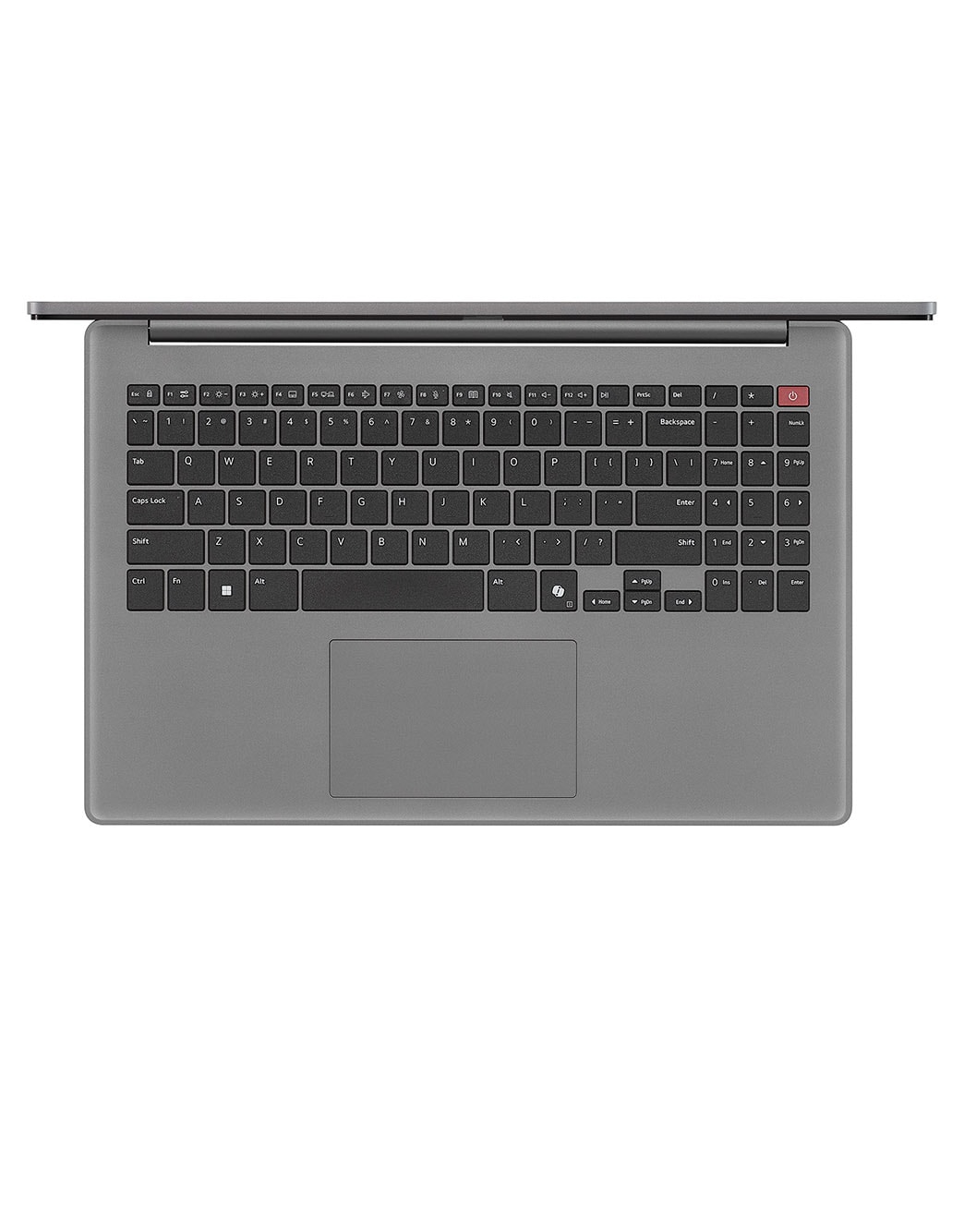 LG gram Book 15.6英寸轻薄本 | Intel® Core™ Processor Laptop | Windows 11, FHD Anti-glare IPS 显示屏, 键盘俯视图, 15U50T-G.AL56C