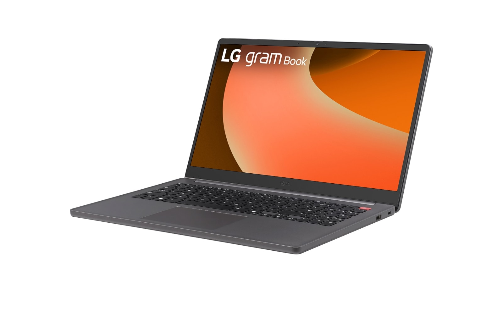 LG gram Book 15.6英寸轻薄本 | Intel® Core™ Processor Laptop | Windows 11, FHD Anti-glare IPS 显示屏, -30度侧视图，盖子打开, 15U50T-G.AL56C
