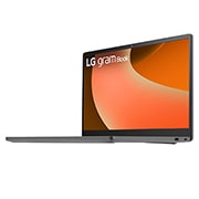 LG gram Book 15.6英寸轻薄本 | Intel® Core™ Processor Laptop | Windows 11, FHD Anti-glare IPS 显示屏, -30度侧视图，盖子打开, 15U50T-G.AL56C, thumbnail 18