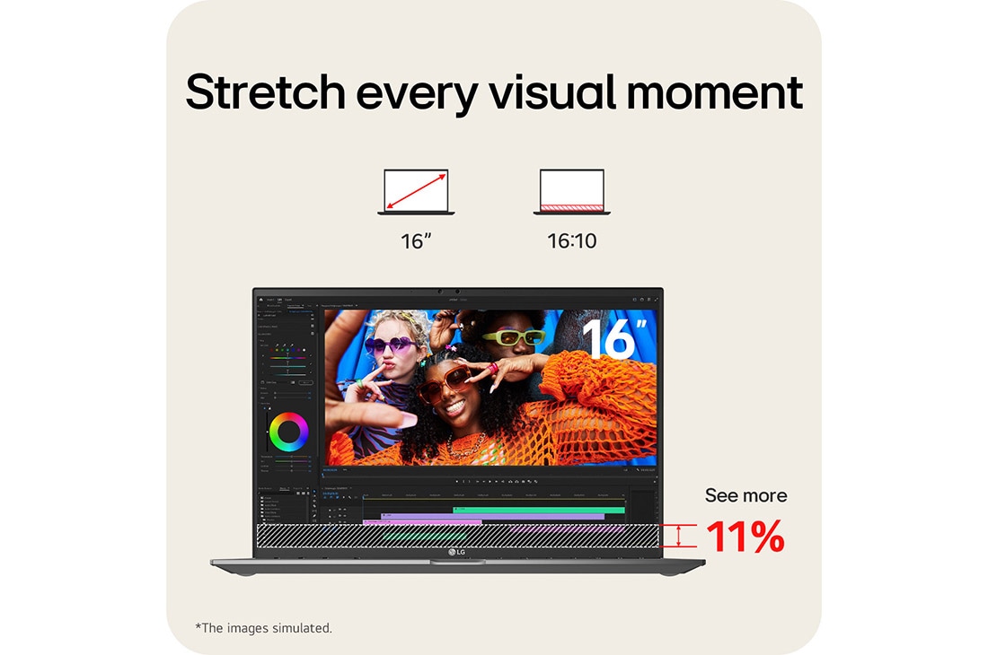 LG gram 16'' |  Intel® Arrow Lake H 轻薄本 | Windows 11, WQXGA 16:10 Anti-glare IPS 显示屏, Left side view and cover closed, 16Z90T-G.AL58C, thumbnail 14