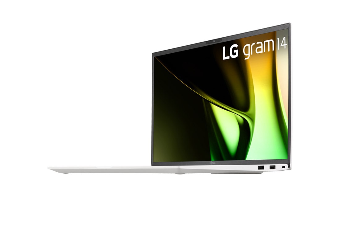 LG gram 14寸超薄笔记本/16：10防眩光IPS显示屏/Intel<sup>®</sup> Core™ Ultra 5处理器, -30 degree side view and cover open, 14Z90S-G.AL54C, thumbnail 7