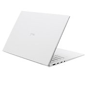 LG gram 14寸超薄笔记本/16：10防眩光IPS显示屏/Intel<sup>®</sup> Core™ Ultra 5处理器, -30 degree rear view and cover half open, 14Z90S-G.AL54C, thumbnail 5
