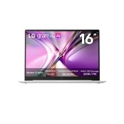 LG AI powered Intel® Core™ X7| Windows 11 Home | 轻薄机身 (1.1kg) | OLED 显示屏|16英寸 LG gram Pro, AI powered Intel® Core™ X7| Windows 11 Home | 轻薄机身 (1.1kg) | ,OLED 显示屏|16英寸 LG gram Pro | , 16Z90U-K.ALB7C, thumbnail 1