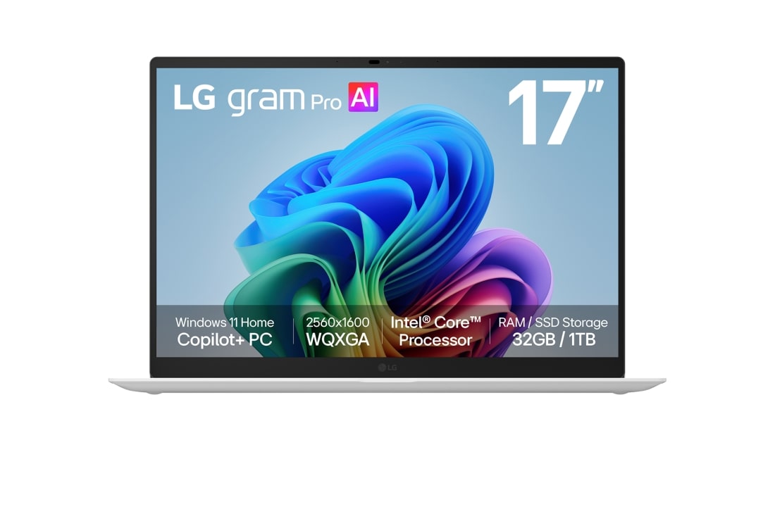 LG AI powered Intel® Core™ U7| Windows 11 Home | 轻薄机身 (1.3kg) | IPS 显示屏|17英寸 LG gram Pro , Intel® Core™ Ultra Processor | LPDDR5x RAM / NVMe Gen4 SSD, 17Z90U-G.AL87C, thumbnail 4