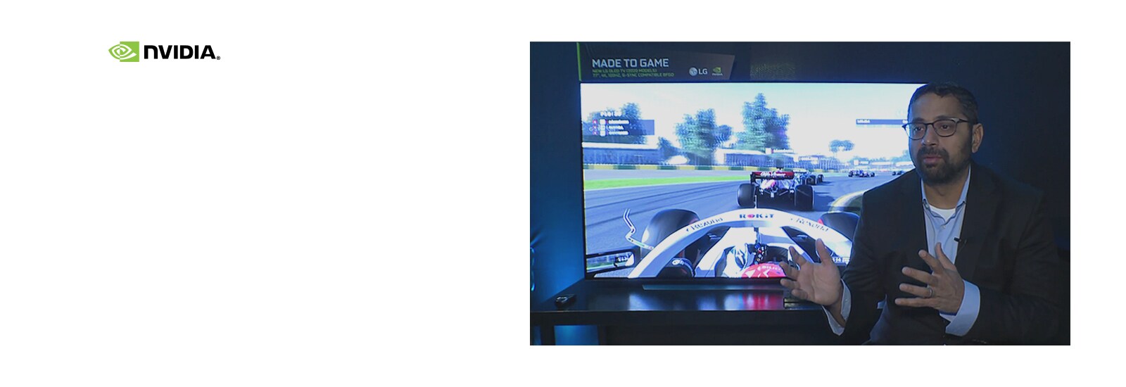 Kaustubh Sanghani是NVIDIA和GSYNC OEM的副总裁兼总经理，正在接受采访(播放视频）