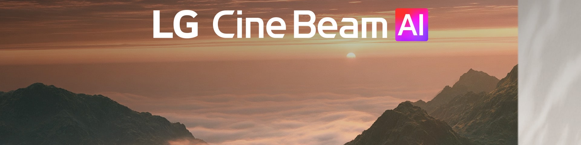 Logo image of LG CineBeam AI.