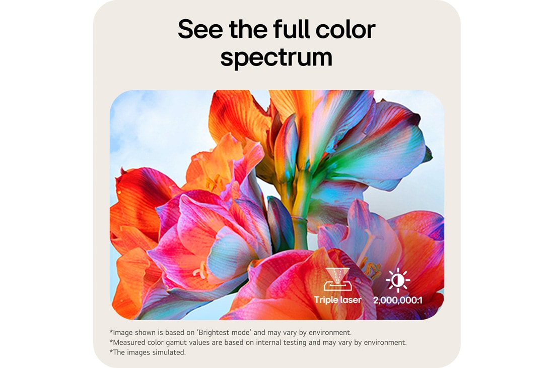 LG CineBeam HU925V | 支持 Dolby Atmos FlexConnect 的 4K 超短焦投影仪, image of LG CineBeam HU925V showing vivid colors with triple RGB laser, HU925V, thumbnail 7
