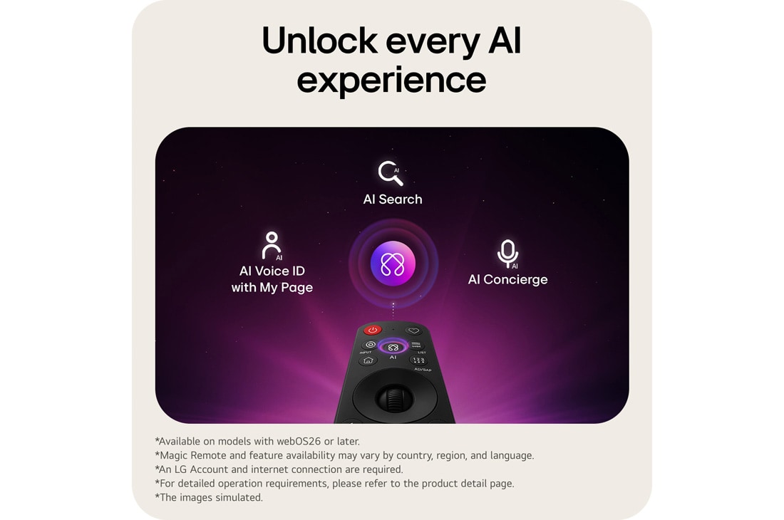 LG CineBeam HU925V | 支持 Dolby Atmos FlexConnect 的 4K 超短焦投影仪, image of LG CineBeam HU925V unlocking AI features with the Magic Remote, HU925V, thumbnail 13