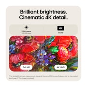 LG CineBeam HU925V | 支持 Dolby Atmos FlexConnect 的 4K 超短焦投影仪, image of LG CineBeam HU925V showing bright 4K UHD visuals and 3700 Lumens (3000 ANSI Lumens) brightness, HU925V, thumbnail 6