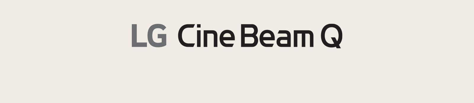 LG CineBeam Q标志。