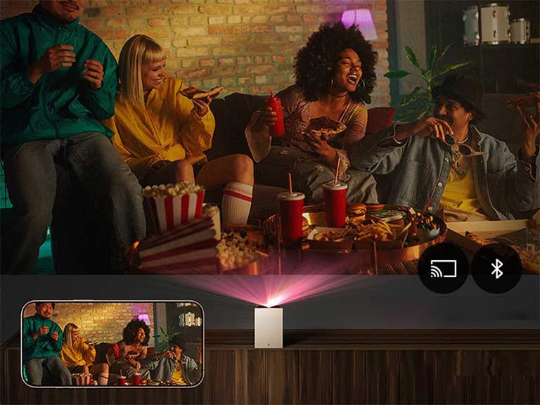 支持直接从您的设备无线投屏