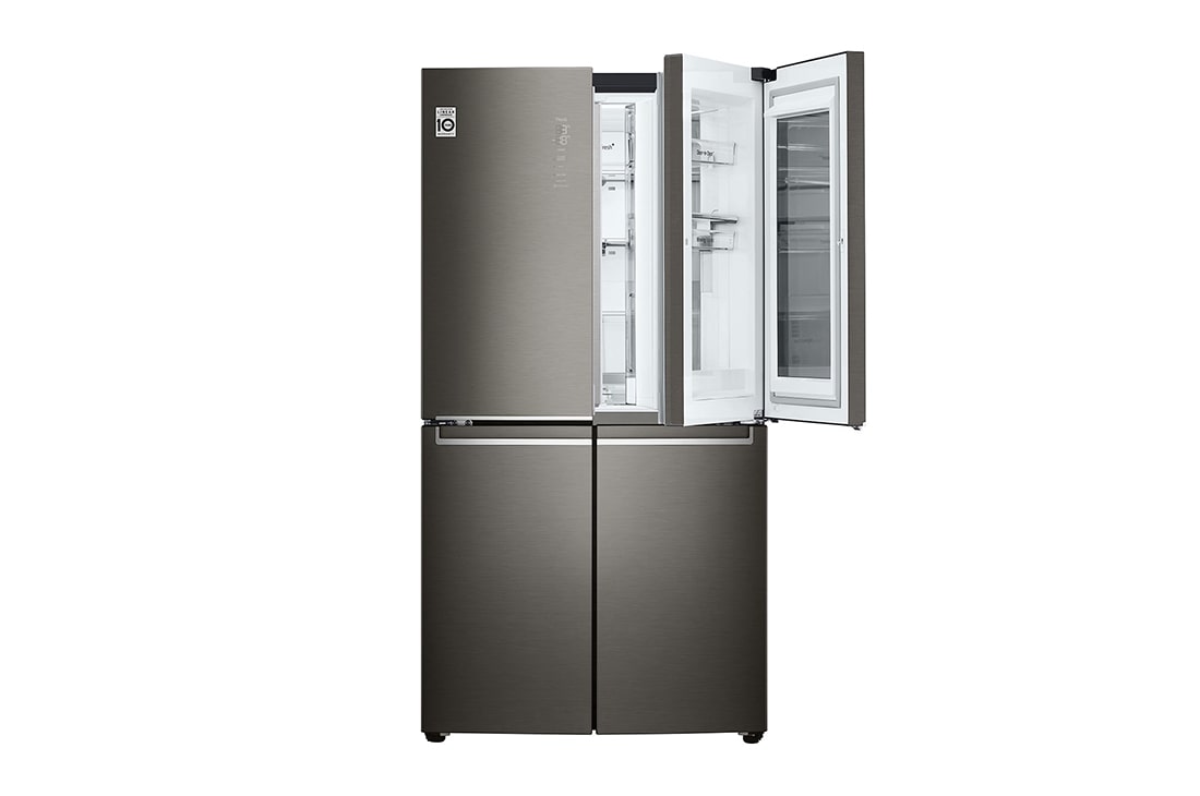 LG 622L 敲一敲门中门冰箱 十字四门 曼哈顿午夜黑, F680SB77B, thumbnail 2