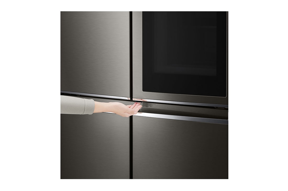 LG 622L 敲一敲门中门冰箱 十字四门 曼哈顿午夜黑, F680SB77B, thumbnail 8