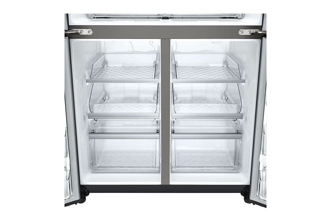 LG 622L 敲一敲门中门冰箱 十字四门 曼哈顿午夜黑, F680SB77B, thumbnail 10