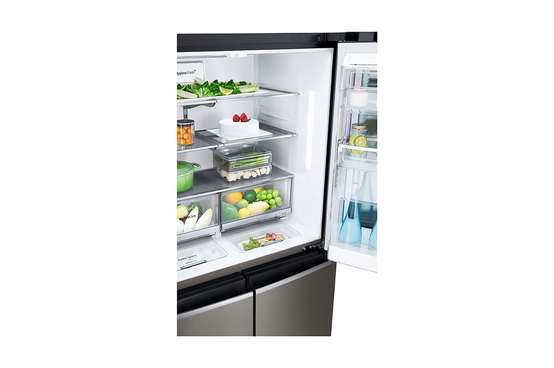 LG 622L 敲一敲门中门冰箱 十字四门 曼哈顿午夜黑, F680SB77B, thumbnail 11