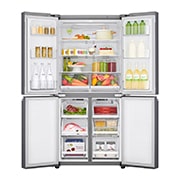 LG 622L 敲一敲门中门冰箱 十字四门 曼哈顿午夜黑, F680SB77B, thumbnail 2