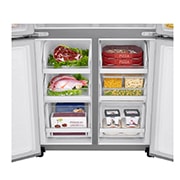 LG 622L 敲一敲门中门冰箱 十字四门 曼哈顿午夜黑, F680SB77B, thumbnail 7