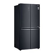 LG 530L 大容量冰箱 十字四门 曼哈顿午夜黑, P-Next8_Best_Basic_LeftSide, F521MC18, thumbnail 13