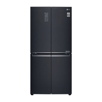 530L 大容量冰箱 十字四门 曼哈顿午夜黑1