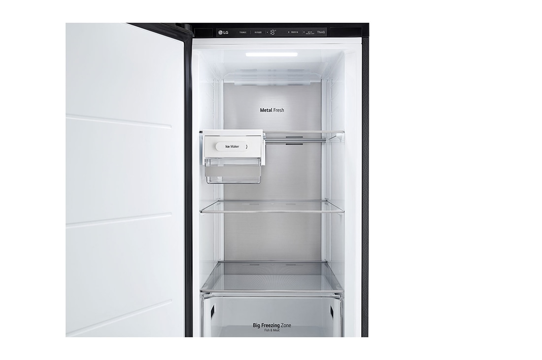 LG Objet Collection 奂然™ 系列 324L 组合式嵌入冰箱 单门冷冻 玉石白, 局部图3, F381BE, thumbnail 6