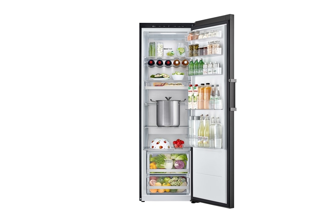 LG Objet Collection 奂然™ 系列 386L 组合式嵌入冰箱 单门冷藏 玉石白, 正面开门视图1, A381BE, thumbnail 2