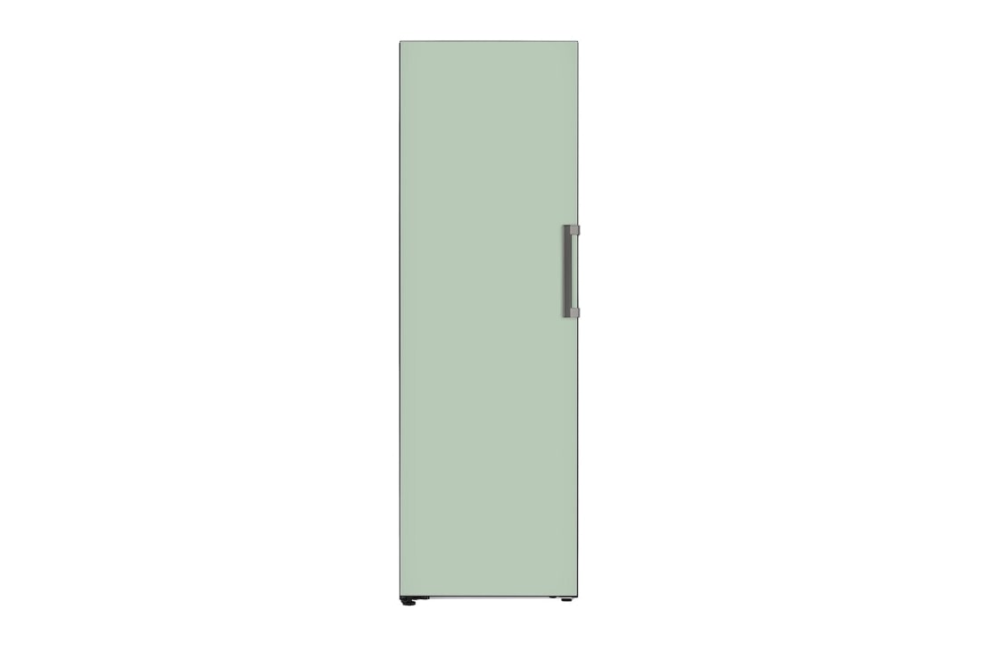 LG 324L 组合式嵌入冰箱（冷冻） 智能变频压缩机 薄荷绿, 正面画像, F381MN