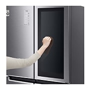 LG 530L 敲一敲门中门冰箱 十字四门 钛空银, 局部图1, F521S71, thumbnail 5