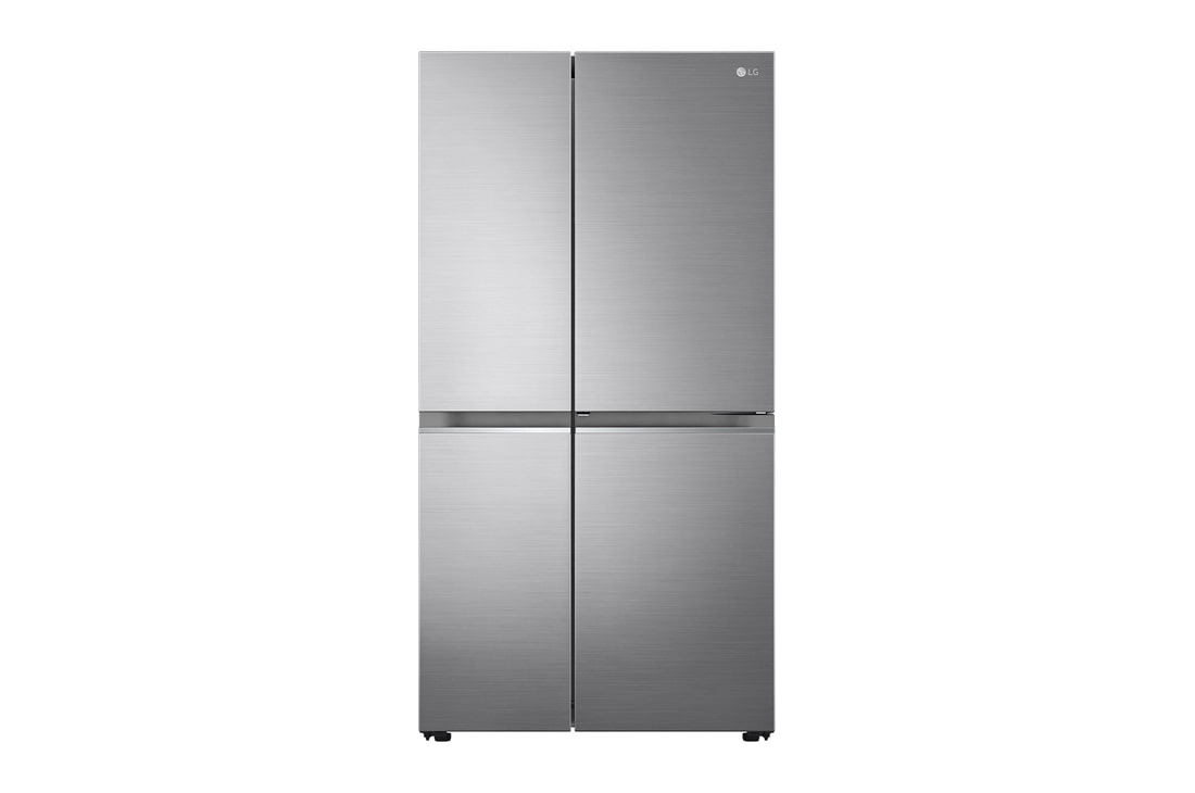 LG 御冰系列 门中门® 对开门 多维风幕系统 大容量冰箱 钛空银, 正面视图, S651S38