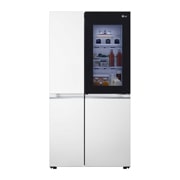 LG 御冰系列 655L 大容量敲一敲冰箱 对开门 珠光白,  front view, S651SW76B, thumbnail 1