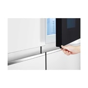 LG 御冰系列 655L 大容量敲一敲冰箱 对开门 珠光白,  rear perspective view, S651SW76B, thumbnail 5